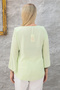 Plus Size Crew Neck Long Sleeve Relaxed Fit Stylish Women's Blouse - 4