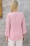 Plus Size Crew Neck Long Sleeve Relaxed Fit Stylish Women's Blouse - 5