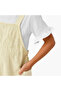 Solid T-shirt and Embroidered Dungaree Set - 4