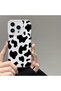 iPhone 15 Pro Compatible Case Camera Protection Transparent Ultra Thin Silicone Cover Cute Cow - 3
