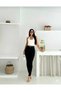 Cold Women Black Skinny Jeans Black Shaping / Sculpting Effect Stretch Fabric High Waist Jean - 3
