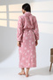 Long Shawl Collar Fleece Robe 226 - 5