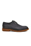 Navy Blue Nubuck Genuine Leather Men's Casual Shoes Po 2226 m - 2