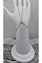 Stainless Steel Gold Color Clover Model White Zircon Stone Shahmeran - 3