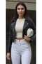 Colly Women Simsiyah Black Skinny Jeans Black Shaping / Sculpting Effect Stretch Fabric High Waist Jean - 2
