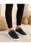 Unisex Faylon Sole Orthopedic Sports Shoes - Black White - 3