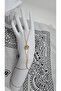 Stainless Steel Gold Color Clover Model Şahmeran - 7