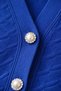 Women's Mercerized Houndstooth Cardigan Cobalt Blue - 6