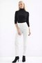 Women's Black Turtleneck Corded Fabric Knitwear Sweater -Fk0001 - 3