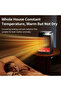 Small electric flame heaters with thermostat Fast Heating Ceramic Room Heater with Ambient Lighting - 2