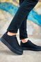 Yg203 Maglieria Men's Casual Lace-Up Leather Sports Sneaker Shoes Cst - Black - 3