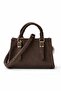Andriy Mini Suede Crossbody Bag Bitter Brown - 3