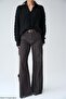Women's Collared Denim Detailed Knit Sweater - 2