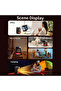 Small electric flame heaters with thermostat Fast Heating Ceramic Room Heater with Ambient Lighting - 5