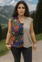 Women's Flannel Fabric Double Color Boucle Vest - 2
