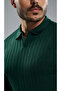Knitted Pattern Fit Collar Knitwear Men's Sweater - 4