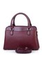 Stylish Women's Midi Hand and Shoulder Bag Burgundy Victoria - 3