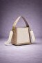 Ecru Canvas Color Adjustable Strap Belted Women's Tote Shoulder and Hand Bag - 3