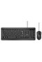 Quiet Keys Wired Keyboard and 1200 DPI Mouse