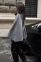 Anthracite Gold Belt Detail Poncho 6166 R10-I-K4 - 6