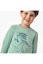 Boys Pyjama Set with Dinosaur Embroidery - Polyester - Long Sleeves - Crew Neck - 5