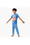 Printed T-shirt and Striped Pyjama Set