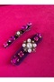 Milena Istanbul Stone Velvet Buckle Set - 2