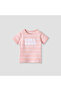 Striped T-shirt and Shorts Set - 2
