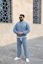 Oversized Tracksuit Set with Washable Collar Detail - 2