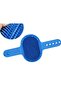 Blue Cat Dog Rubber Bathing and Hair Collection Glove – Massage Cleaning Brush - 3