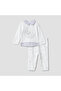 Printed Collared T-shirt and Pyjama Set