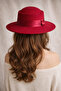 Gondol Stylish Design Fedora Women's Red Hat - 6