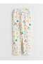 Beige Crew Neck Girls' Pajama Set - 7