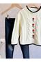 Flower Patterned Knitwear Set - 3