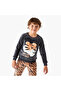 Tiger Applique Sweatshirt and Pyjama Set - 2