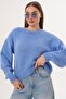 Women's Crew Neck Knitwear Knitted Sweater 255449 -