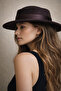 Women's Brown Gondola Stylish Design Fedora Hat - 6