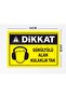 Attention Noisey Area Put Headphones on Polycarbonate Signage Sheet 24X34Cm