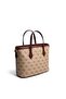 Dark Beige - Claret Red Monogram Women's Handbag Sp1185 - 4