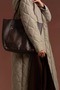 Hooded Long Length Quilted Coat - Sofy Green - 3