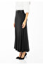 Maxi Size Fish Tail Skirt with Pleated Belt Detail - 2