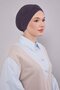 Anthracite Three-Striped Outer Bonnet - 2