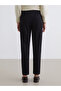 Lcw Grace Black Plus Size Elastic Waist Women's Trousers - 5