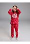 Crew Neck Printed Girls Pajama Set (W5)