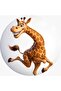 Set of 6 Colorful Giraffe-Themed Coasters – with Protective Box - 3