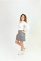 Shaping / Sculpting Steel Fabric Front Back Skirt Look Stretch Fabric Shorts Skirt - 2