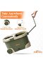 Spin Mop Telescopic Handle, Base, 2 Refills for Floor Cleaning, 360° Spinning Mop Bucket - 4