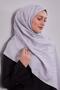 Gray Cut-Stripe Blue Jacquard Shawl - 2