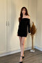 Sparkly Off-The-Shoulder Mini Dress - 4
