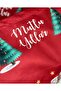 Happy Birthday Written Pine Tree Deer Snowman Santa Claus Christmas Velvet Felt Backpack Gift - 3